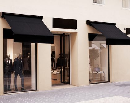 An outside view of a brand store