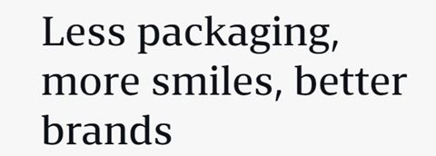 less-packaging