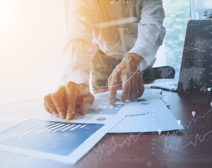 a person working on a sales strategy