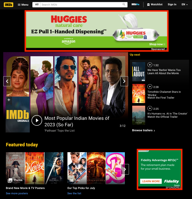 IMDb screenshot