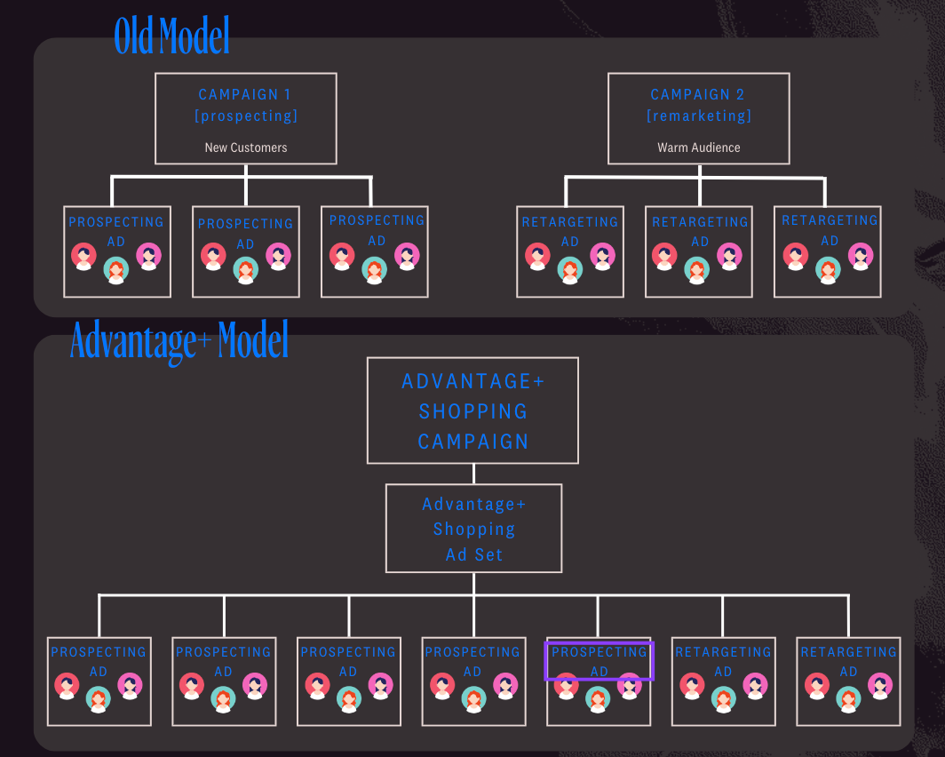 old model and advantage plus model