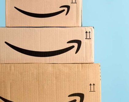 stacked amazon boxes