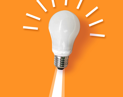 lightbulb moment simulating rocket ship