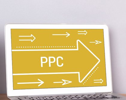 laptop with arrows pointing to ppc