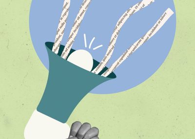 illustration of a hand holding a megaphone